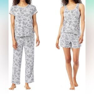 Lucky Brand 4 Piece Floral Print Sleepwear Set